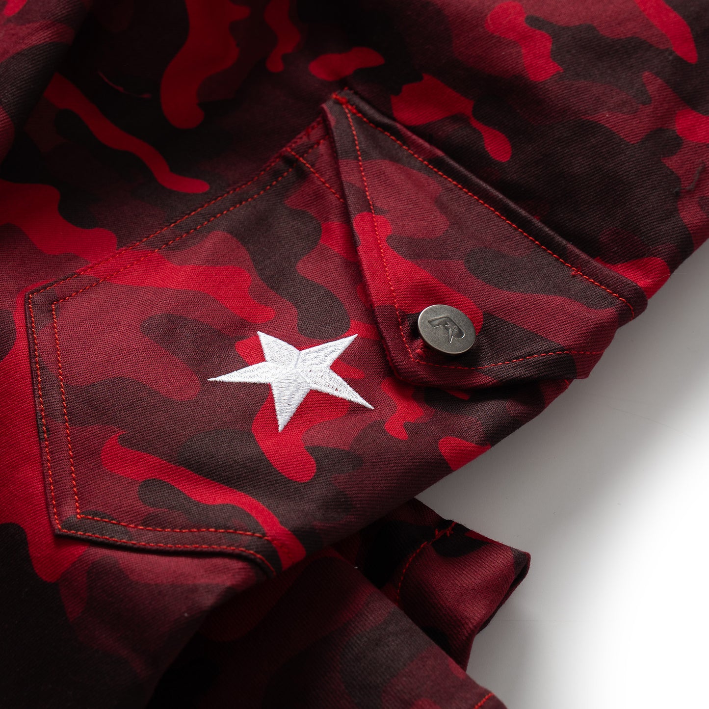 STAR CAMO PANTS - RED