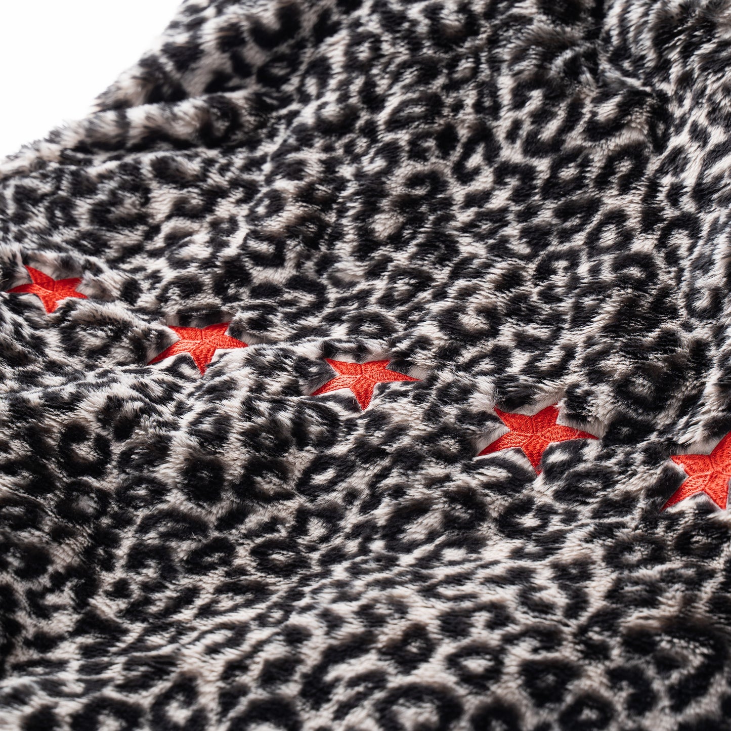 LEOPARD PUFFER JACKET - GRAY