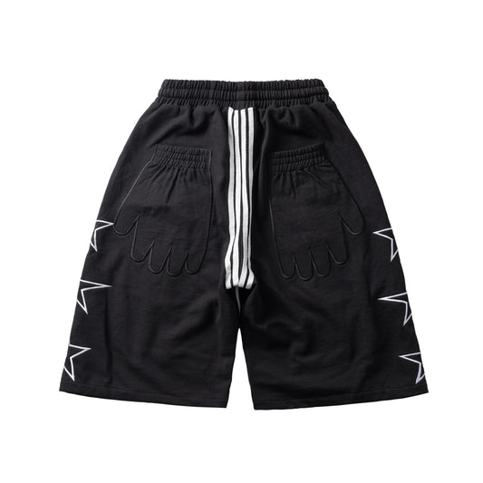 HAND STAR SHORTS - BLACK