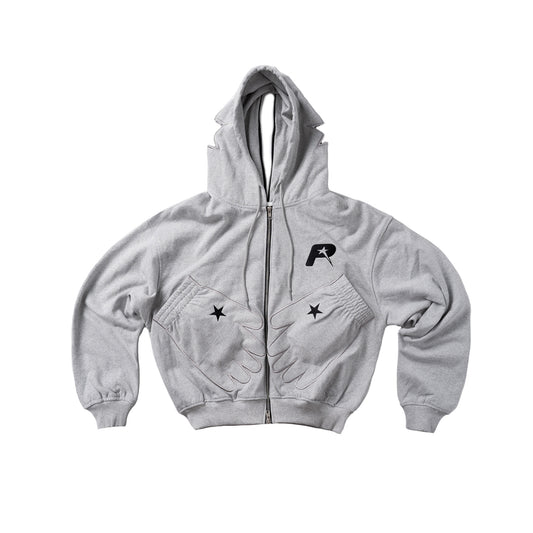 HAND STAR HOODIE - GRAY
