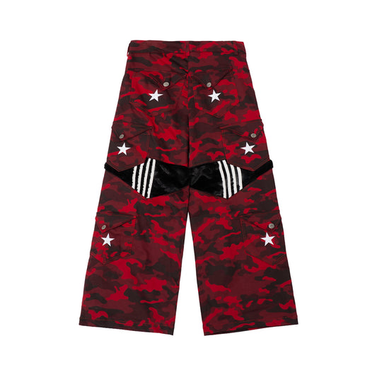 STAR CAMO PANTS - RED