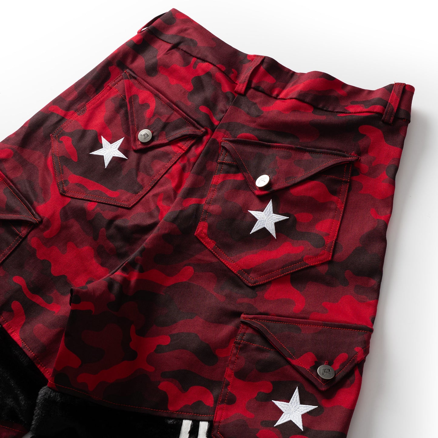STAR CAMO PANTS - RED