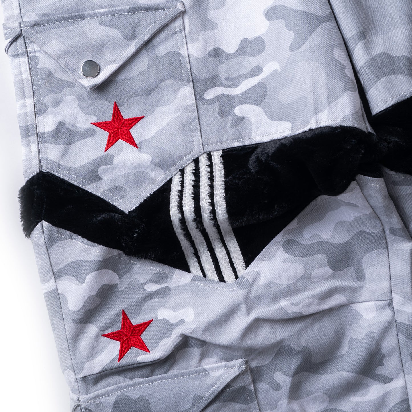 STAR CAMO PANTS - GRAY