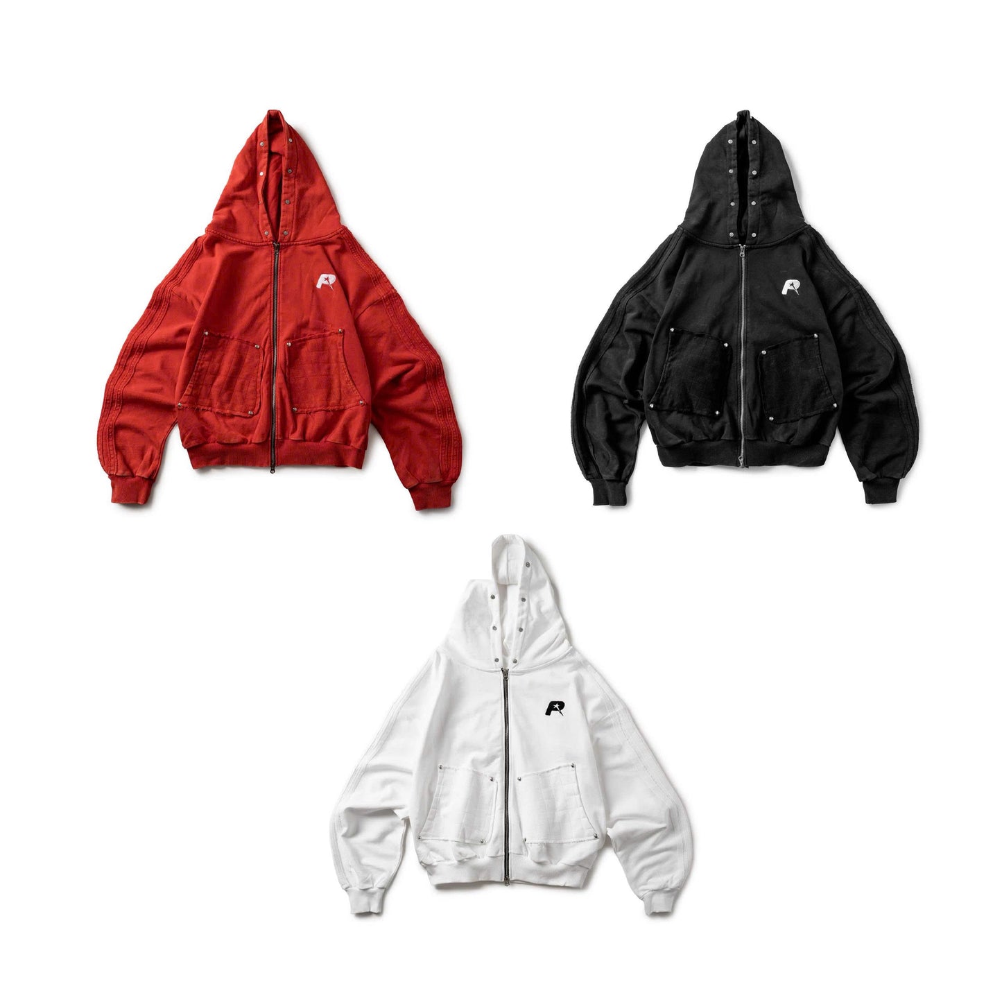 RAW ZIP HOODIE