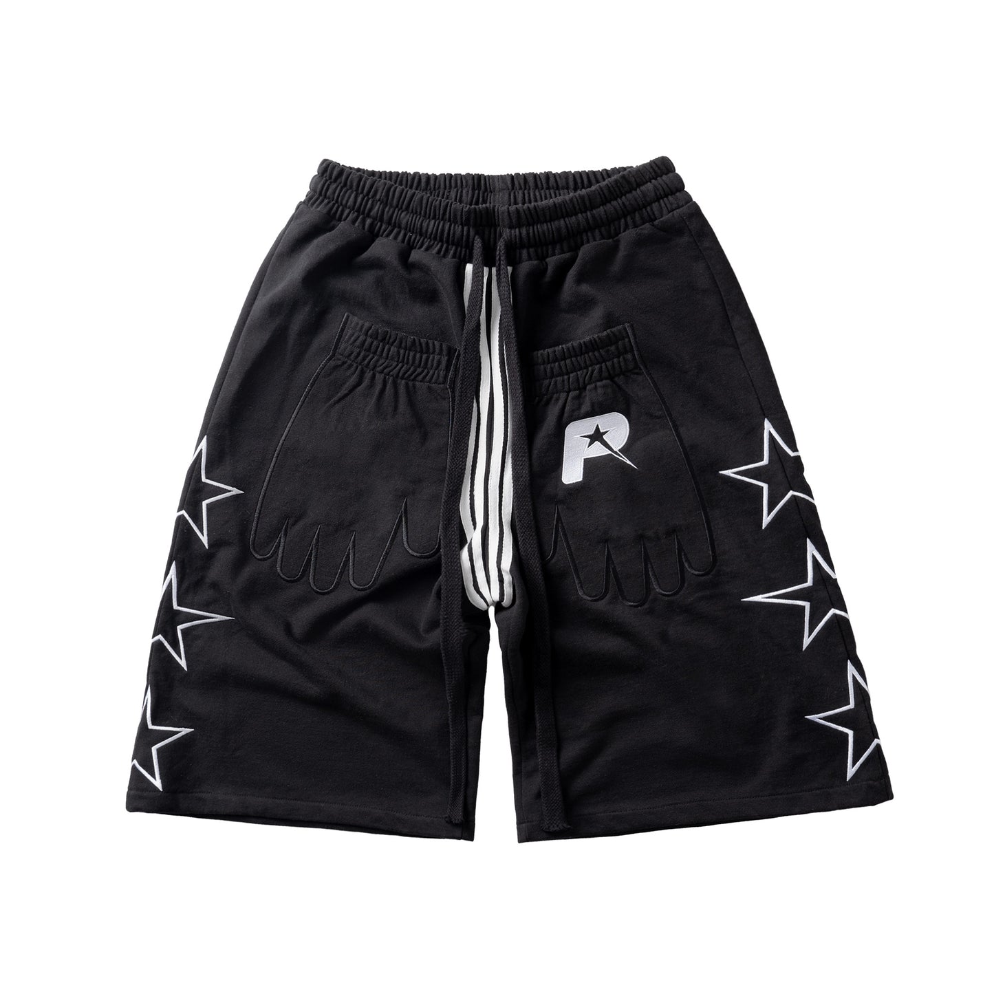 HAND STAR SHORTS - BLACK