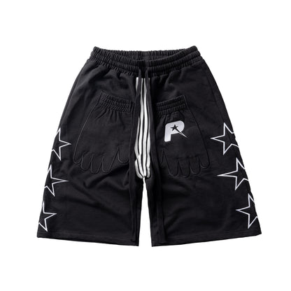 HAND STAR SHORTS - BLACK