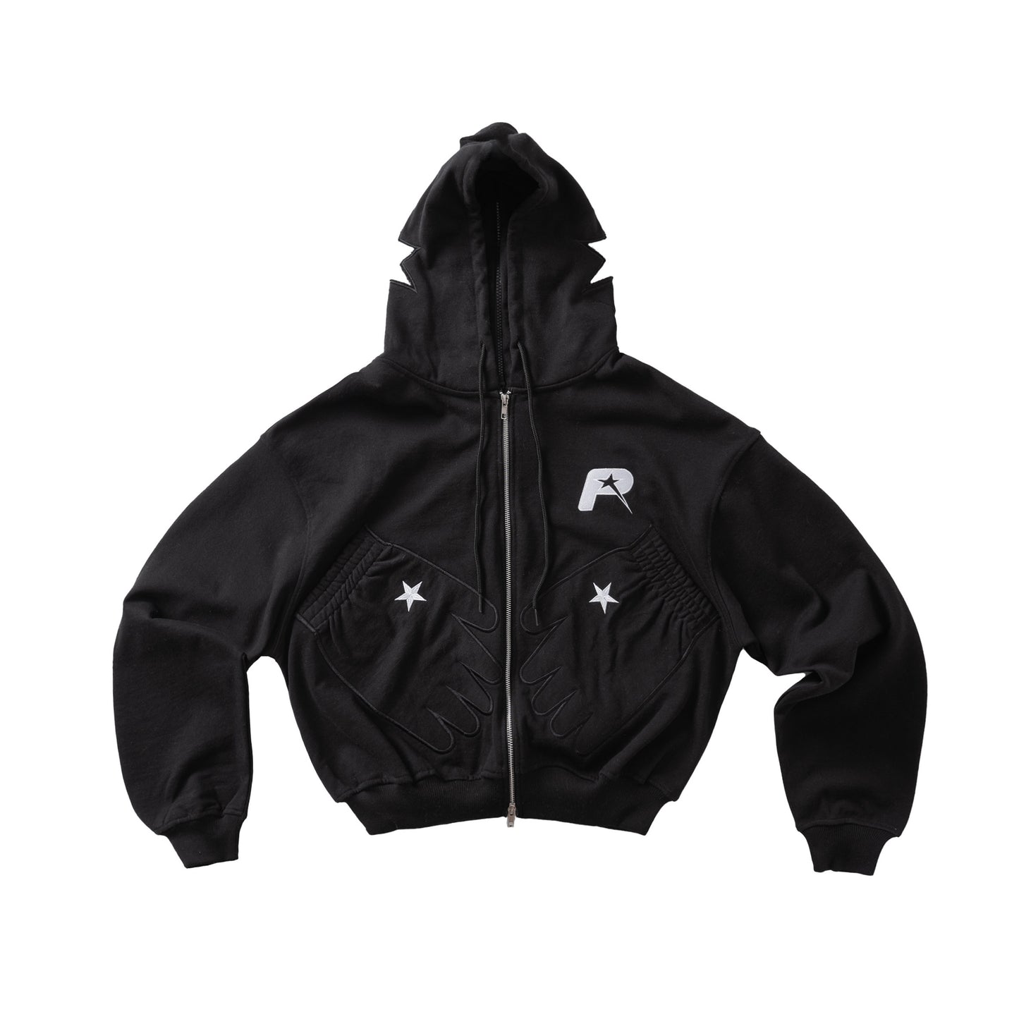 HAND STAR HOODIE - BLACK