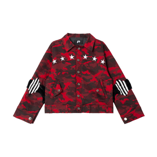 STAR CAMO JACKET - RED