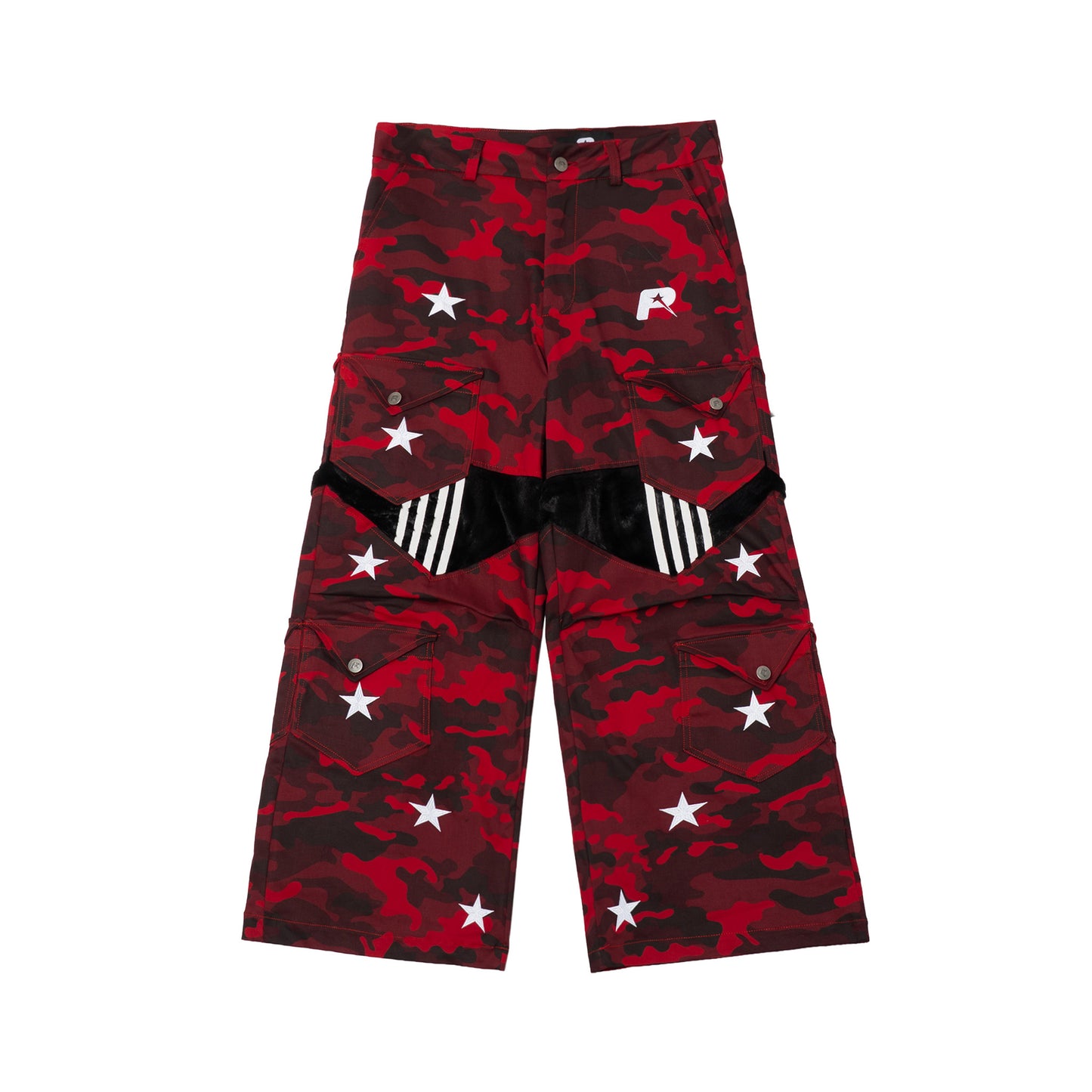 STAR CAMO PANTS - RED